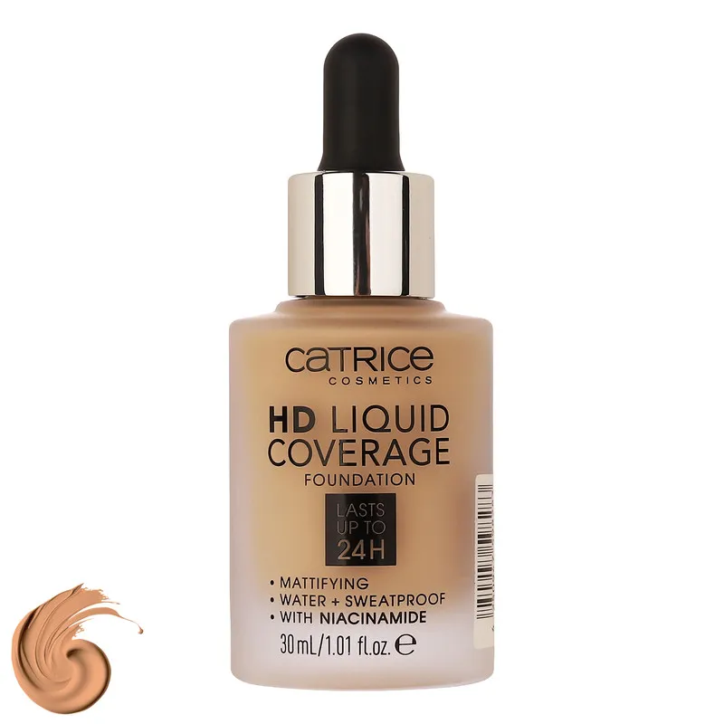 کرم پودر کاتریس مدل Liquid Coverage حجم 10 میلی لیتر