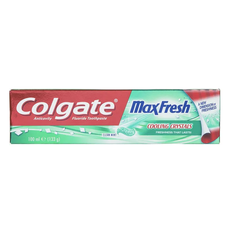 خمیر دندان کلگیت سری Max Fresh مدل Cooling Crystals حجم 100 میلی لیتر