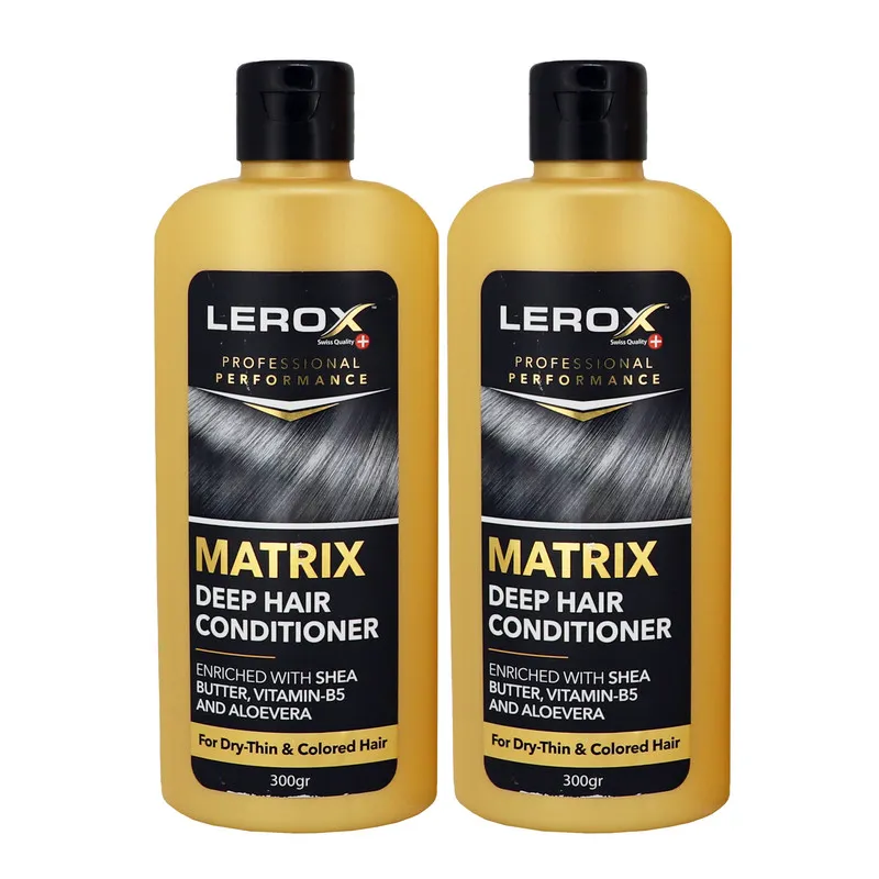 نرم کننده مو لروکس مدل Matrix حجم 300 میلی لیتر مجموعه 2 عددی