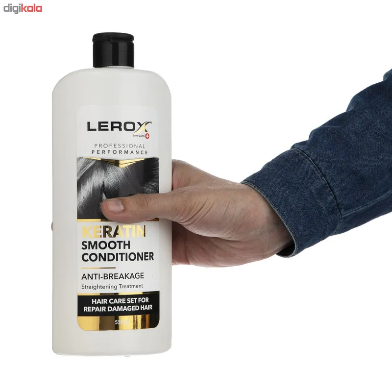 نرم کننده مو لروکس مدل Keratin حجم 550 میلی لیتر - تصویر 2