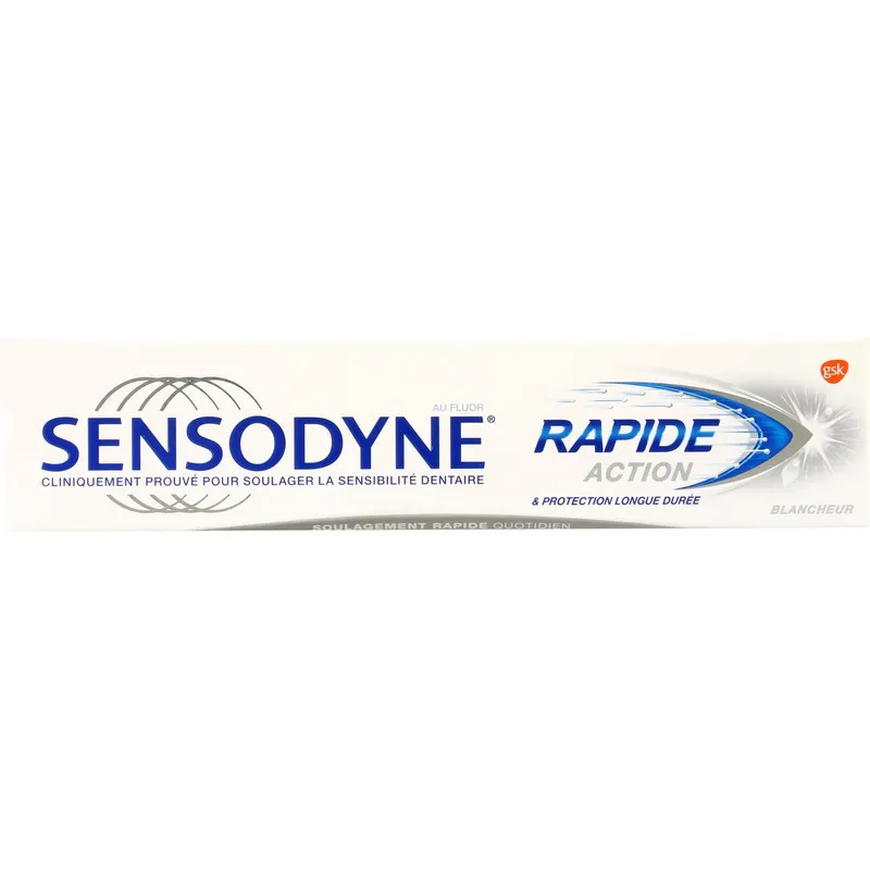 خمیر دندان سنسوداین مدل RAPIDE ACTION BLANCHEUR وزن 75 گرم - تصویر 2
