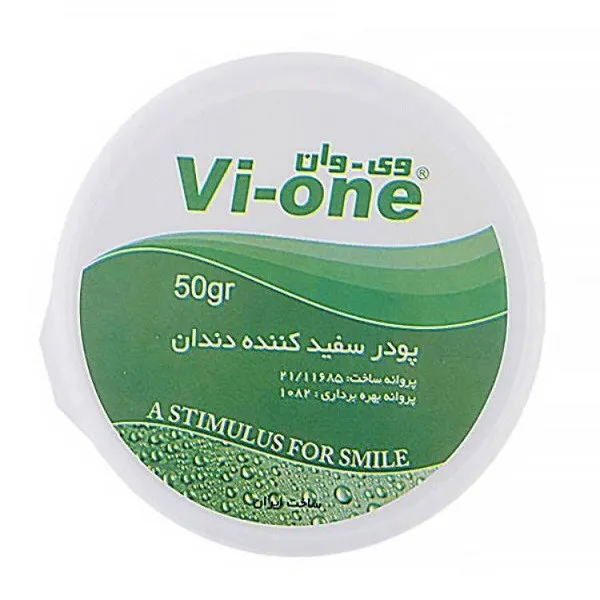 پودر سفید کننده دندان وی وان مدل Mint وزن 50 گرم مجموعه 4 عددی - تصویر 2