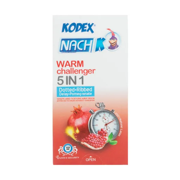 کاندوم ناچ کدکس مدل Warm challenger بسته 12 عددی - تصویر 3