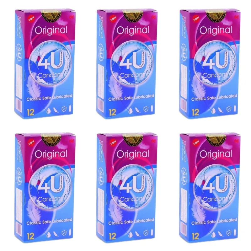 کاندوم فور یو مدل Original مجموعه 6 عددی