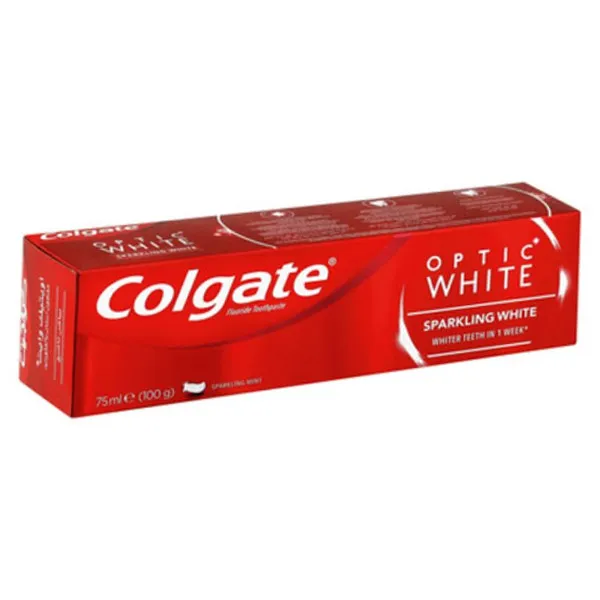 خمیر دندان کلگیت سری Optic White مدل SPARKLING WHITE حجم 75 میلی لیتر 