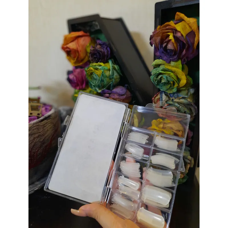 قالب کاشت ناخن کانواس کد 002 بسته 100 عددی - تصویر 3
