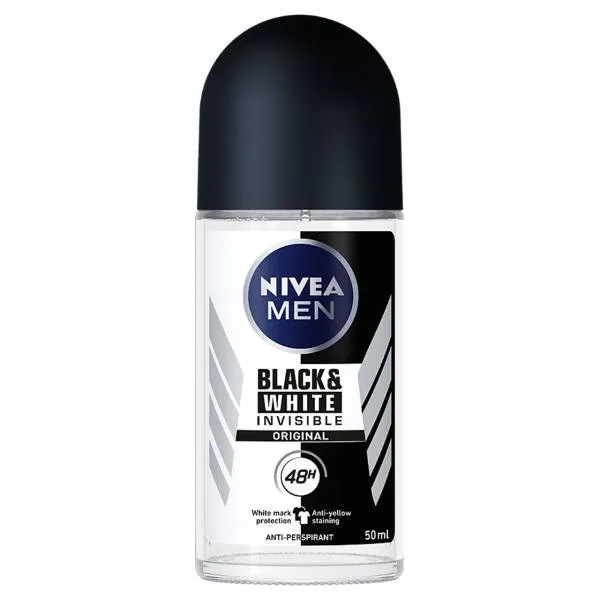 رول ضد تعریق مردانه نیوآ مدل BLACK & WHITE INVISIBLE حجم 50 میلی لیتر
