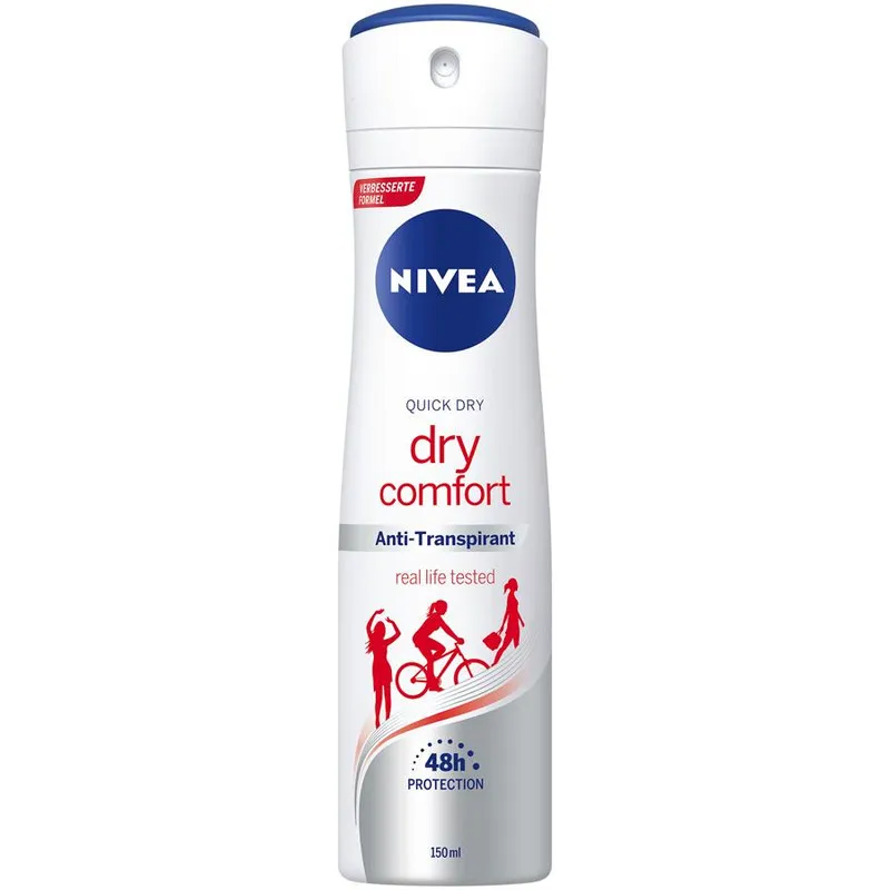 اسپری بدن زنانه نیوآ مدل dry comfort حجم 150 میلی لیتر مجموعه 2 عددی - تصویر 2
