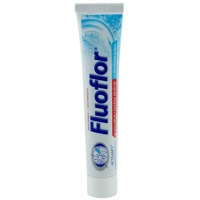 خمیر دندان فلوفلور مدل whitening and freshness formula حجم 75 میلی لیتر
