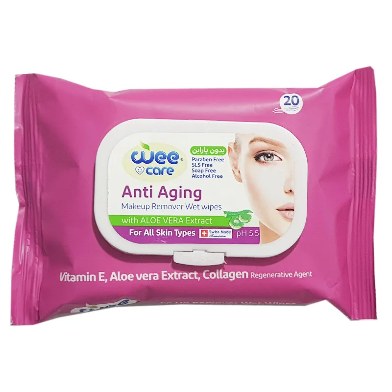 دستمال مرطوب وی کر مدل New Anti Aging بسته 20 عددی - تصویر 2