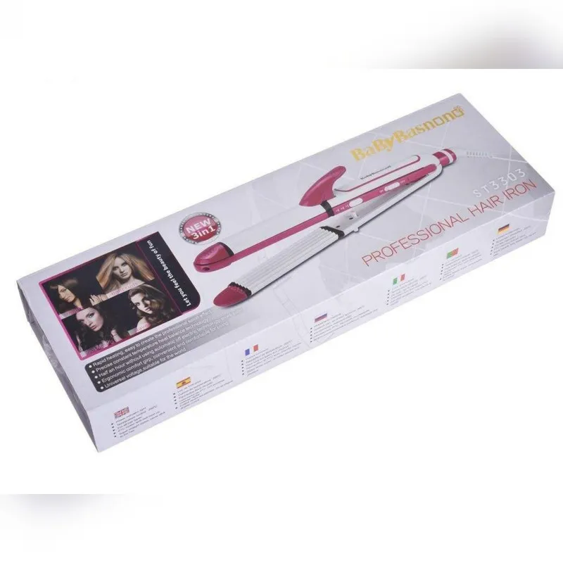 اتو و حالت دهنده مو بیبی باس نانو مدل st3303 - تصویر 5