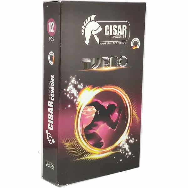 کاندوم سزار مدل TURBO بسته 12 عددی - تصویر 2