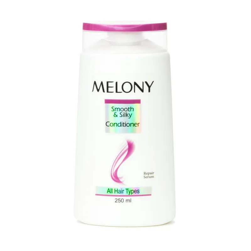 نرم کننده موی سر ملونی مدل smooth and silky مناسب انواع مو حجم 250 میلی لیتر