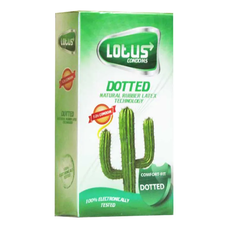 کاندوم لوتوس مدل Dotted بسته 12 عددی - تصویر 2