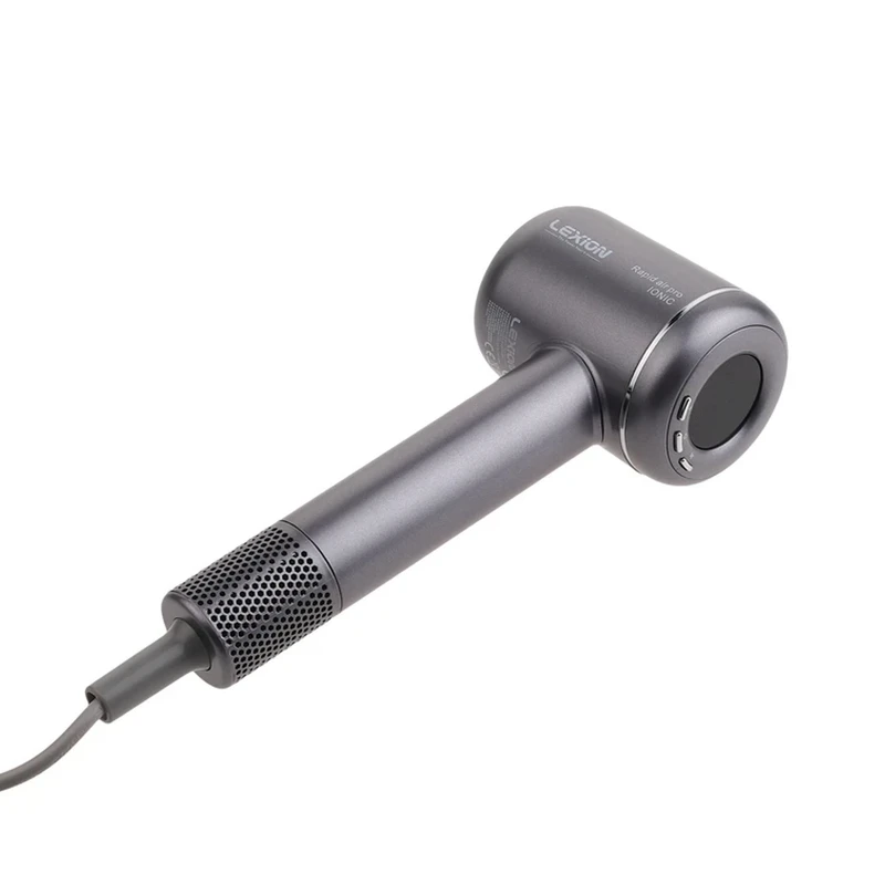 سشوار حرفه‌ای 1600 وات لکسیون مدل Rapid Air Pro HD:1698، موتور BLDC وزن 500 گرم، المنت فلز، دارای سری دیسپانسر، متمرکز‌کننده پهن با ویژگی صاف‌کنندگی، حجم‌دهندگی، با قابلیت عملکرد ت - نمای 3