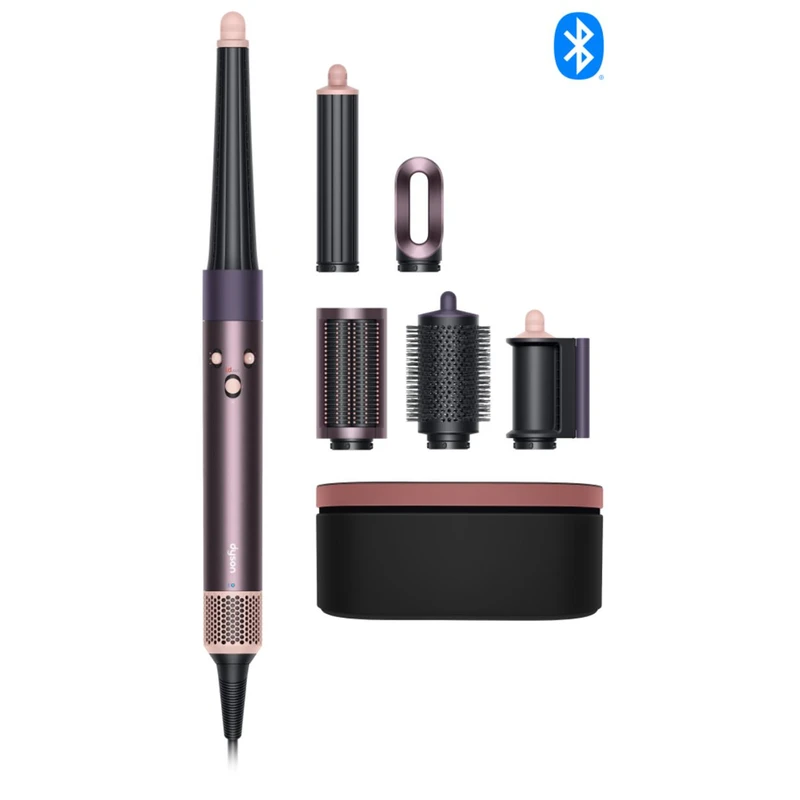 سشوار برسدار حالتدهنده 1300 وات دایسون مدل Airwrap id HS08 Straight+Wavy، موتور BLDC، وزن 630 گرم، دارای سری شانهدار، سری برسدار گرد پهن، کیف نگهدارنده، خشککن ملایم، متمرکزک - نمای 5