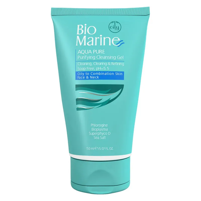 ژل شستوشوی صورت بایومارین مدل AQUA PURE حجم 150 میلیلیتر