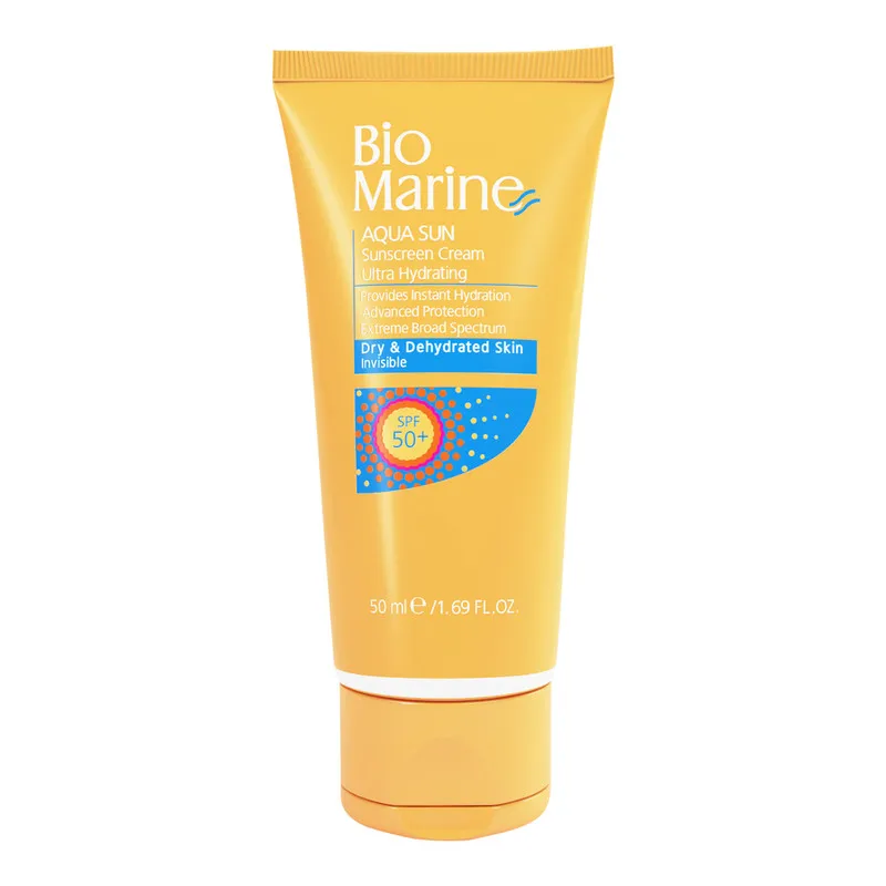 کرم ضدآفتاب بیرنگ بایومارین SPF50 مدل AQUA SUN، مناسب پوستهای خشک، حجم 50 میلیلیتر - تصویر 2
