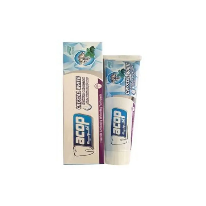 خمیر دندان آکوپ مدل CRYSTAL WHITE حجم 90 میلی لیتر