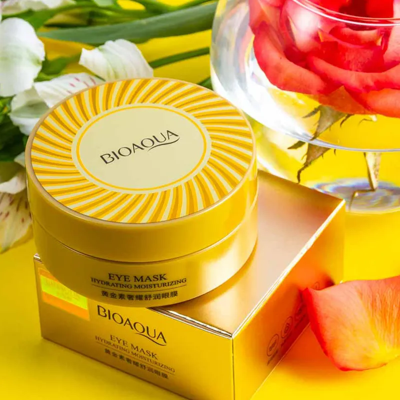 ماسک زیر چشم بایو آکوا مدل HYDRATING MOISTURIZING حجم 80 میلی لیتر بسته 60 عددی - تصویر 4