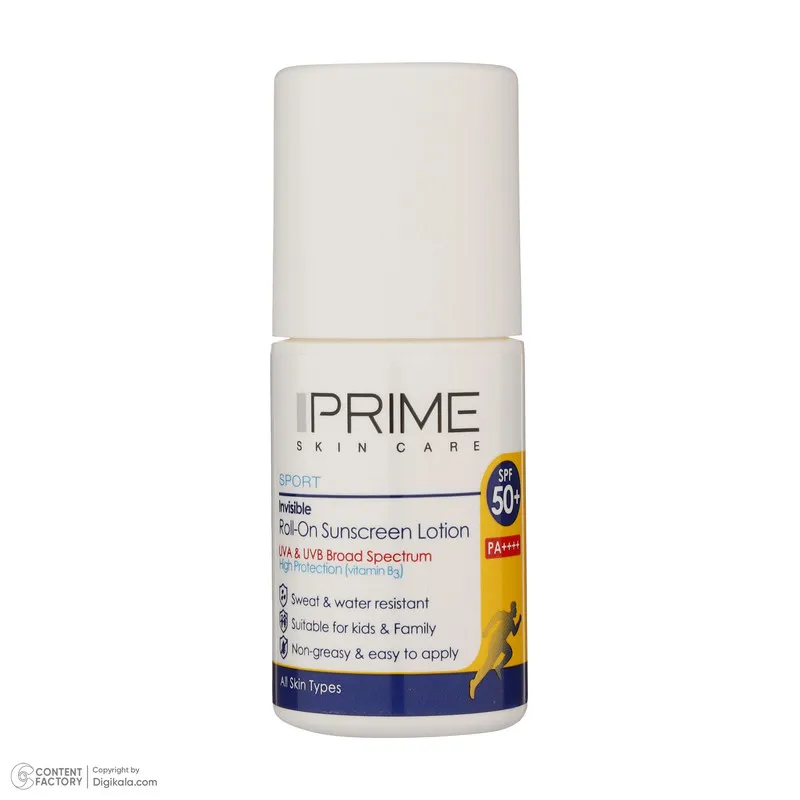 لوسیون ضدآفتاب پرایم مدل Spoert Invisible Roll-On، حجم 50 میلی‌لیتر - تصویر 4