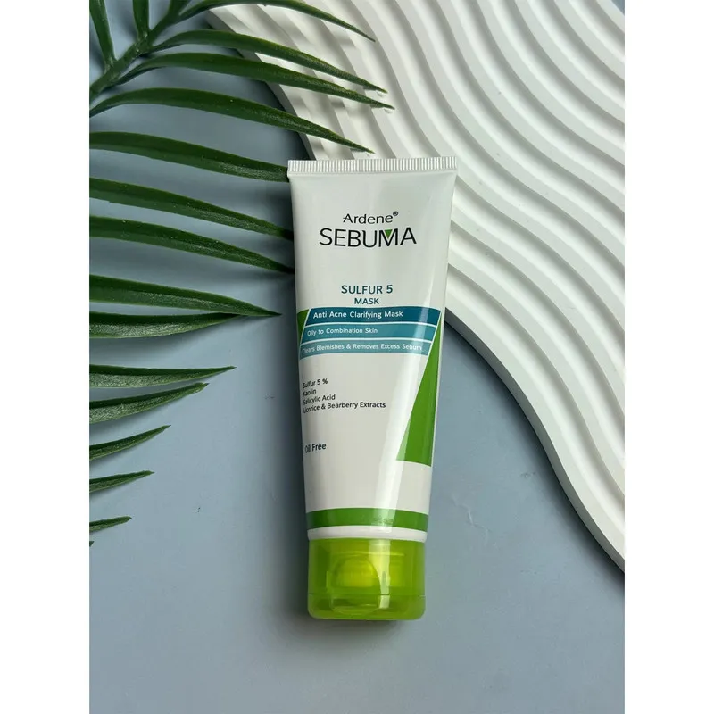 ماسک صورت آردن سبوما مدل Sulfur 5 حجم 75 میلیلیتر مناسب پوست مختلط با خاصیت ضد جوش، پاکسازی منافذ، جذب چربی اضافه، التیامدهنده و بازسازیکننده پوست، حاوی عصاره لیکوریس، چای سبز و آویشن - تصویر 6
