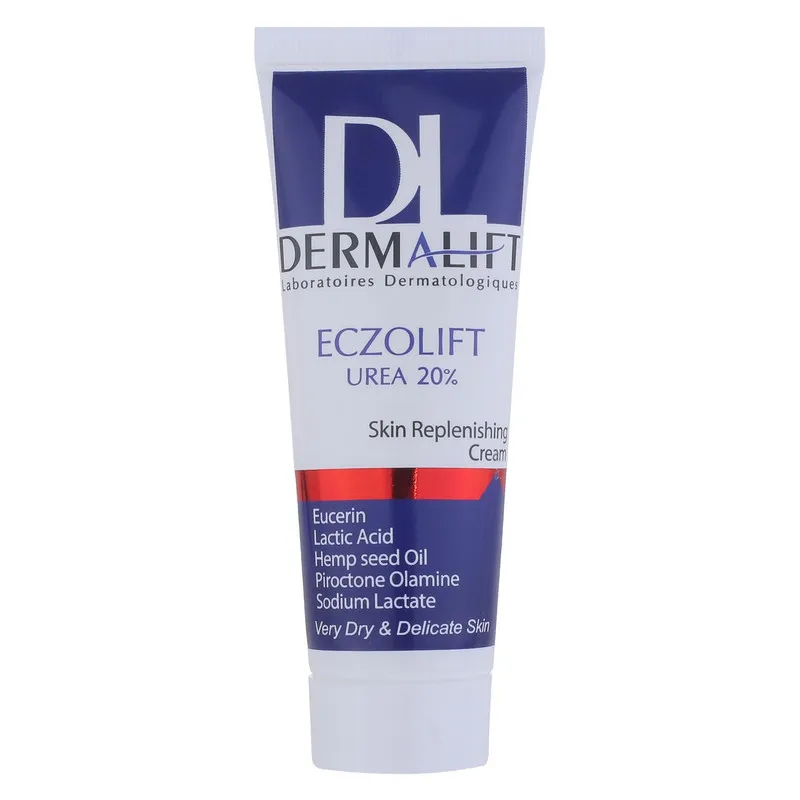 کرم مرطوب کننده بدن درمالیفت مدل ECZOLIFT UREA 20% مناسب پوستهای خشک حجم 40 میلی لیتر