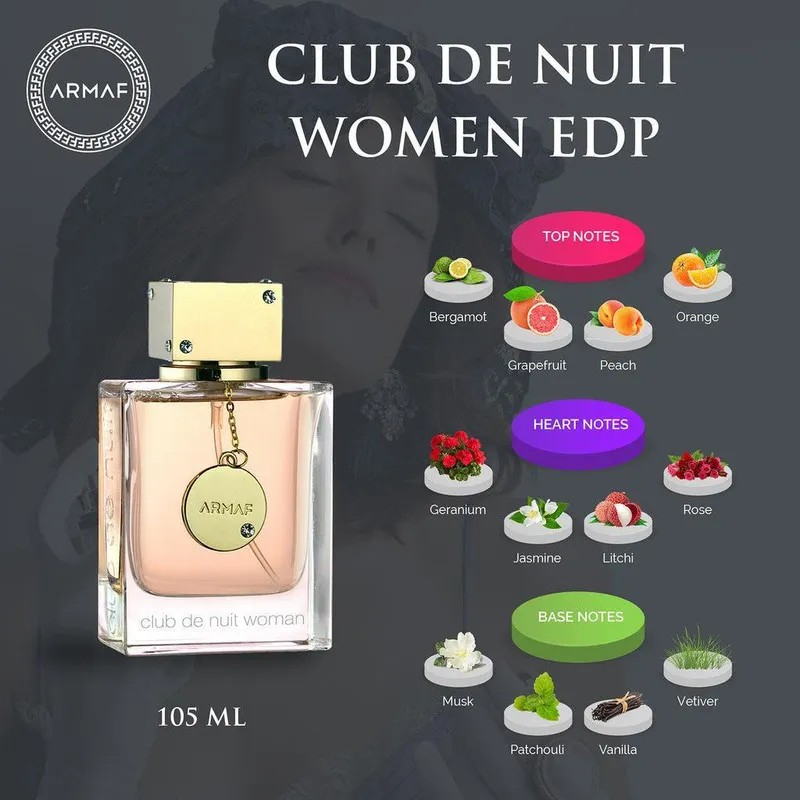 ادوپرفیوم زنانه آرماف مدل Club De Nuit Women حجم 100 میل لیتر - تصویر 2