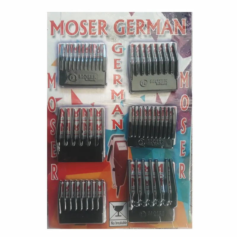 ست شانه ماشین اصلاح موزر جرمن کد OT-24 بسته 6 عددی - تصویر 3