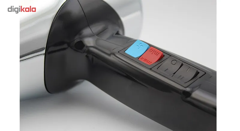 سشوار حرفهای 1800 وات گوسونیک مدل GHD-229، موتور AC، وزن 892 گرم، دارای سری متمرکزکننده پهن با ویژگی حجمدهندگی، با قابلیت فناوری تولید یون، باد سرد - تصویر 6