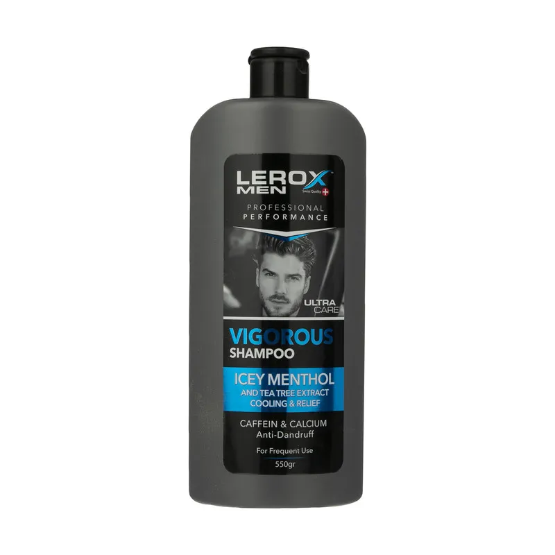 شامپو ضد شوره مو لروکس مدل Vigorous وزن 550 گرم