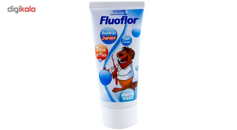 خمیر دندان کودک فلوفلور مدل dentifrice junior حجم 50 ml - تصویر 2