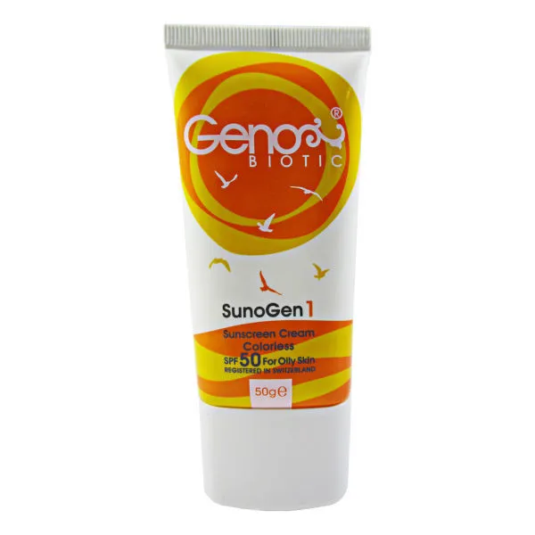 کرم ضد آفتاب ژنوبایوتیک مدل SunoGen1 حجم 50 میلی لیتر