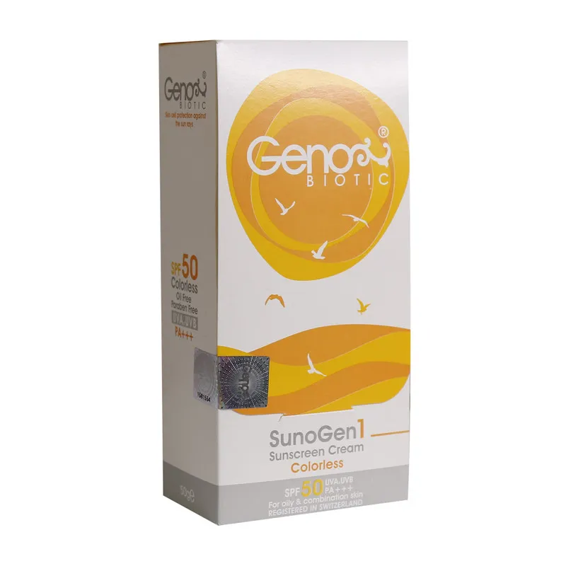 کرم ضد آفتاب ژنوبایوتیک مدل SunoGen1 حجم 50 میلی لیتر - تصویر 2