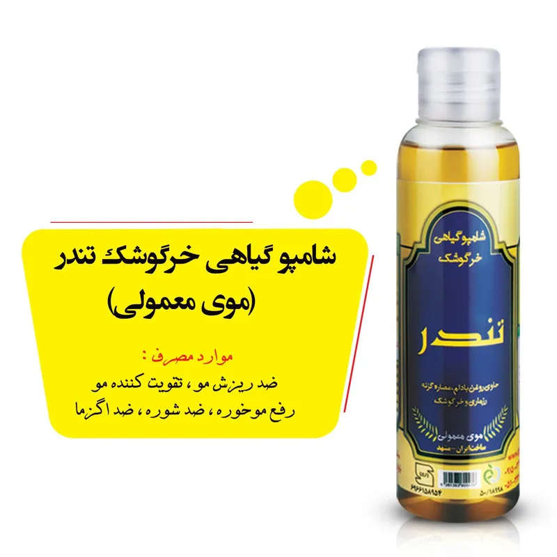 شامپو مو تندر مدل T1003 حجم 250 میلی لیتر - تصویر 3