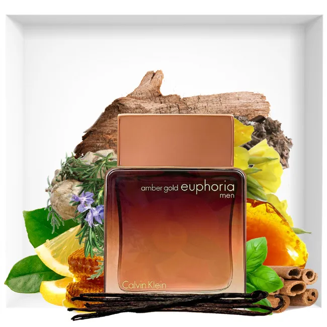 ادو پرفیوم مردانه کلوین کلاین مدل Euphoria Amber Gold حجم 100 میلی لیتر - تصویر 2