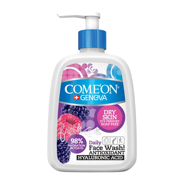 ژل شستشو صورت کامان مدل Dry حجم 500 میلی لیتر به همراه آب پاک کننده آرایش صورت کامان مدل DRY SKIN حجم 400 میلی لیتر - تصویر 2