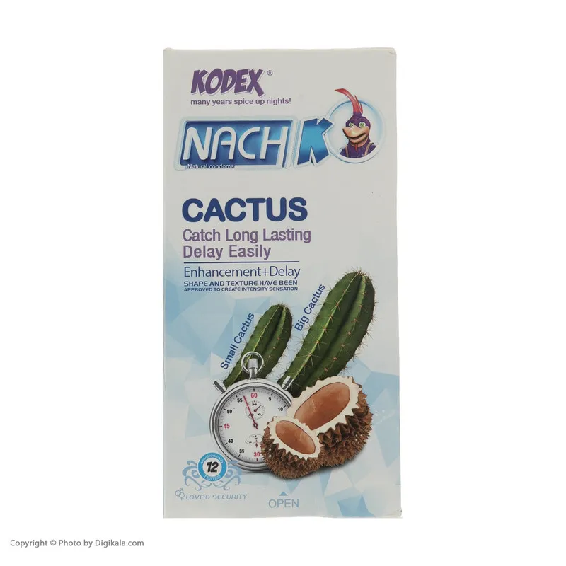 کاندوم ناچ کدکس مدل Cactus بسته 12 عددی - تصویر 3