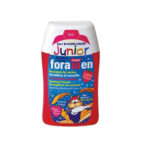 دهان شویه و خمیر دندان کودک فورامن مدل 2in1 حجم 100 میلی لیتر - تصویر 2