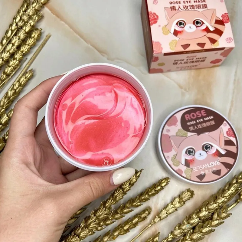ماسک زیر چشم سرسان لاو مدل ROSE وزن 90 گرم بسته 60 عددی - تصویر 3