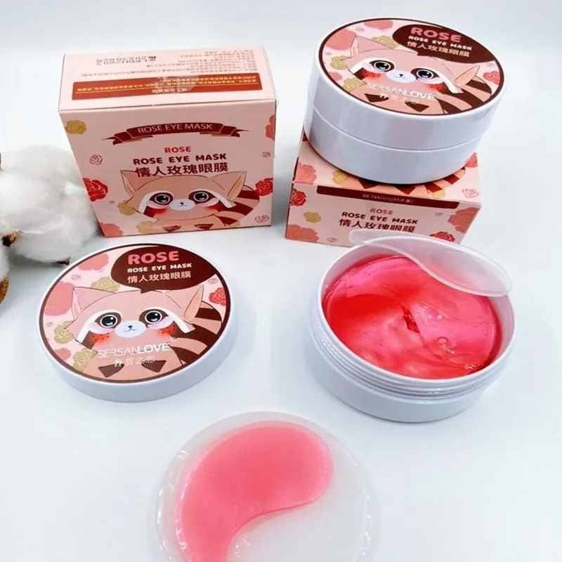 ماسک زیر چشم سرسان لاو مدل ROSE وزن 90 گرم بسته 60 عددی - تصویر 4