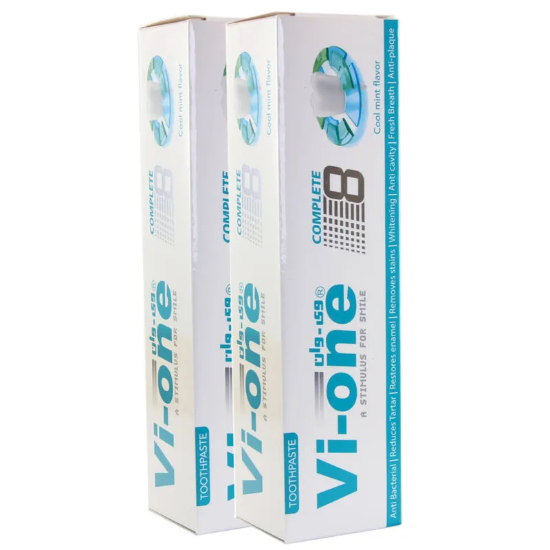 خمیر دندان وی وان مدل complete8 وزن 80 گرم مجموعه 2 عددی - تصویر 2