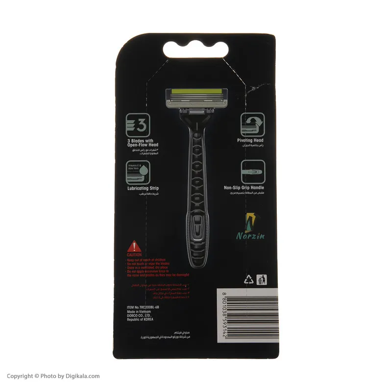 خودتراش دورکو مدل Pace 3 Disposable تحت لیسانس بسته 6 عددی - تصویر 5