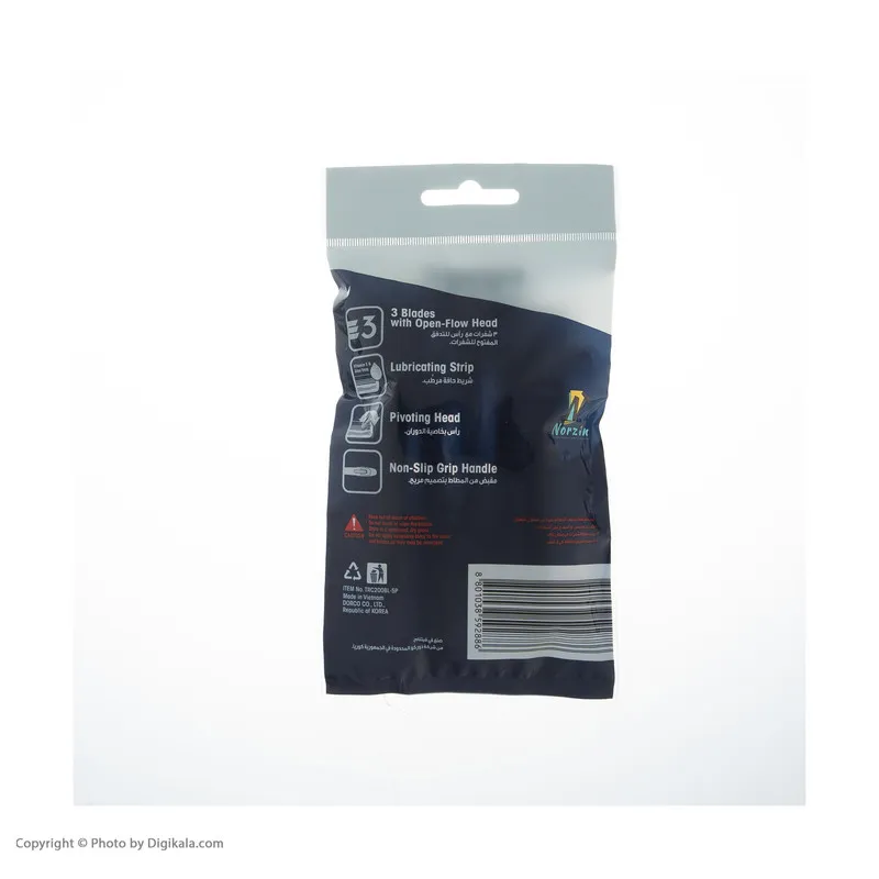 خودتراش دورکو مدل Pace 3 Disposable تحت لیسانس بسته 5 عددی - تصویر 3