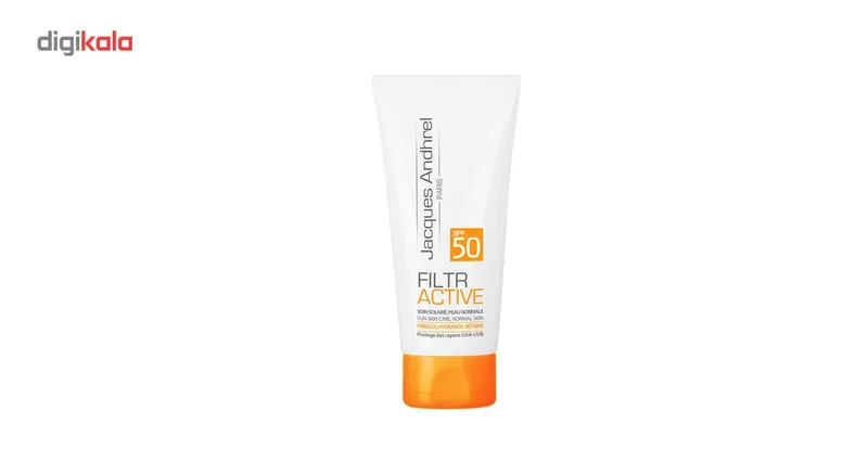 کرم ضد آفتاب بدون رنگ ژاک آندرل پاریس مدل FILTR ACTIVE SPF 50 مناسب پوست های خشک و معمولی حجم 50 میلی لیتر - تصویر 2