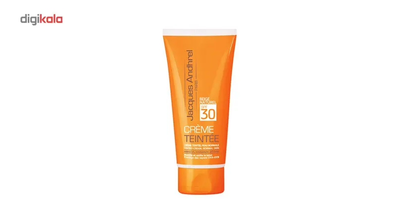 کرم ضد آفتاب رنگی ژاک آندرل پاریس SPF 30 مدل TINTED مناسب پوست های خشک و معمولی حجم 50 میلی لیتر - تصویر 2