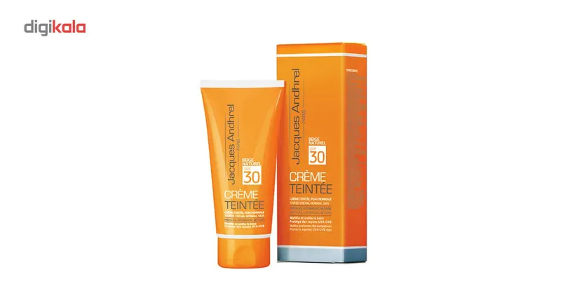 کرم ضد آفتاب رنگی ژاک آندرل پاریس SPF 30 مدل TINTED مناسب پوست های خشک و معمولی حجم 50 میلی لیتر - تصویر 3