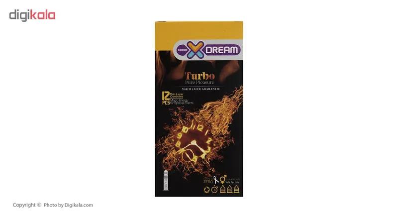 کاندوم ایکس دریم مدل Turbo بسته 12 عددی - تصویر 2