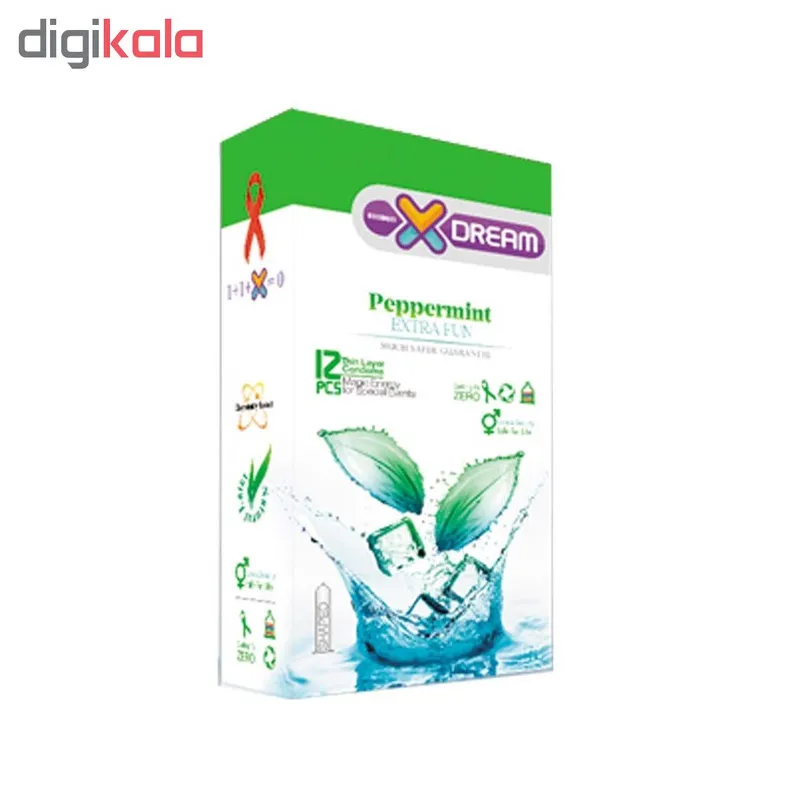 کاندوم ایکس دریم مدل Peppermint بسته 12 عددی - تصویر 2