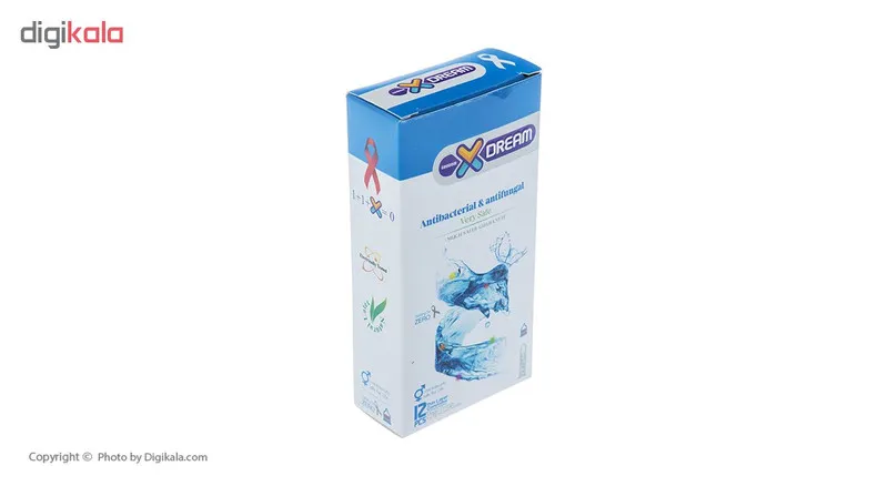 کاندوم ایکس دریم مدل Antibacterial And Antifungal بسته 12 عددی - تصویر 2